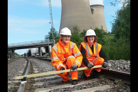 British Steel said it was 'proud to have a 50:50 gender split in our Rail Technologies team'.
